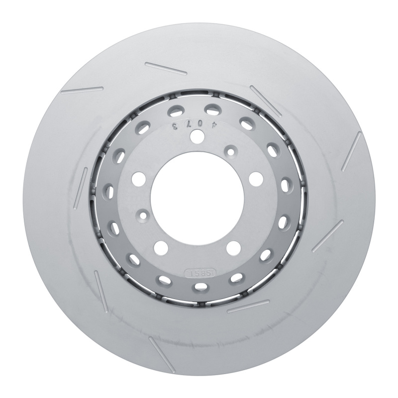 Porsche Panamera Brake Rotor (1) - Front Right - R1 Concepts - Slotted Carbon Alloy GeoMET - `10-`16